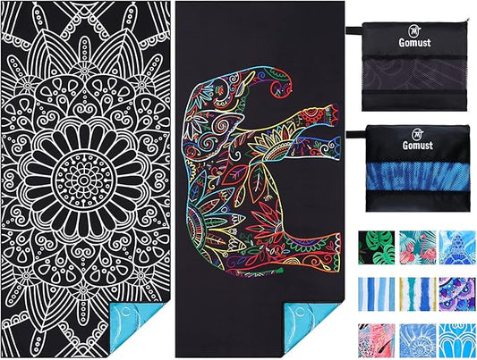 2 Pack Lightweight Thin Beach Towel Oversized 71"x32"