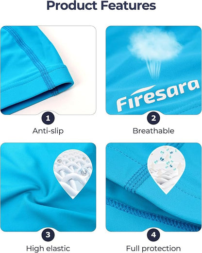 Firesara Fabric Swim Cap, High Elasticity Swimming Cap Keeps Hair Clean Breathable Fit Both Long Hair Short Hair, Swim Caps Woman Girls Men Kids One Size Hat