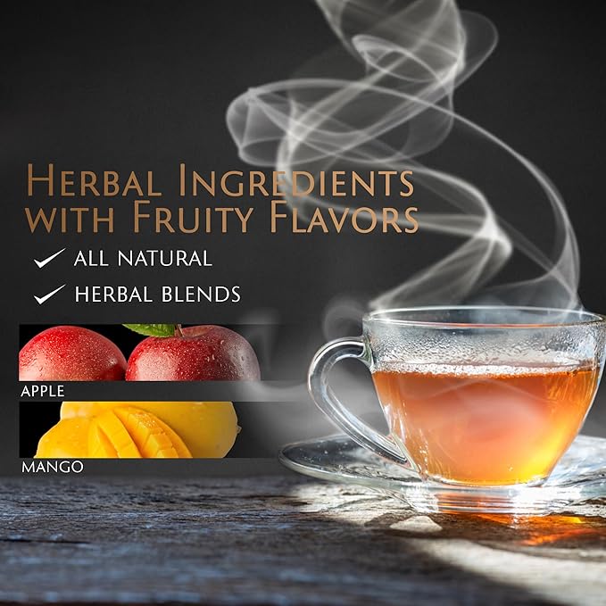 Energybolizer Perfect Weight Herbal Tea, 24 Bags (Apple Mango) – Natural Herbal Tea for Men and Women to Support Digestion and Overall Wellness