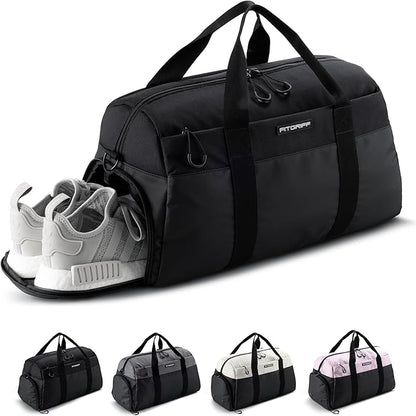 Fitgriff® Gym Bag V2 for Men and Women with Shoe & Wet Compartment - Duffle Bag for Travel, Sports, Fitness and Workout