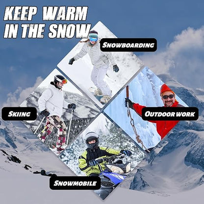 HANDLANDY Insulated Work Gloves Waterproof for Men Women, 3M Thinsulate Ski Gloves Winter Cold Weather Work Gloves Touchscreen (XL, Black)