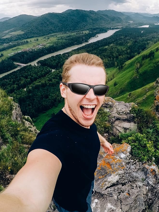 Frienda 6 Pack Polarized Sport Sunglasses for Men Multipack Fit over Glasses Pack Lot Set Men's Sport Fishing Eyeglasses