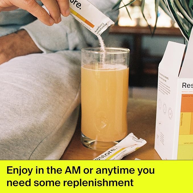 Electrolyte Powder Packets - Workout Recovery & Hydration - Mango Lemonade (14 Sticks) & Sleep Aid Powder - Free Natural Supplement to Reduce Stress and Improve Sleep Chamomile Lemonade (7 Sticks)