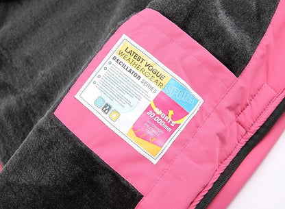 Keevoom Girl's Ski Jacket Winter Warm Thick Snow Coat Windproof Kids Outdoor Hooded Jackets