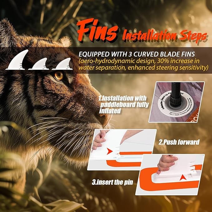 10’6/11’6 Inflatable Stand Up Paddle Board with Premium Paddleboards Accessories, Wide Stable Designed SUP Paddleboard for Adults & Youth.