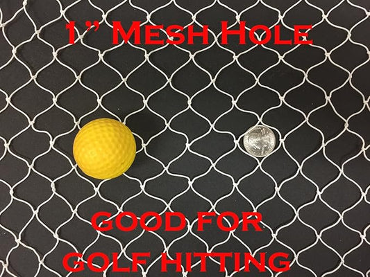 10ft x 25ft, 20ft x 25ft, Sports Practice Netting - Hitting Throwing Pitching Net for Golf, Golf Backstop, Baseball, Softball, Hockey, Soccer, La Crosse, Barrierand and More