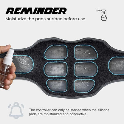 FDA Cleared - MHD TENS Muscle Stimulator - Dual TENS & PMS Functions, 12 Programs for Easy Abs Muscle Stimulation and Activation, Home Gym Use