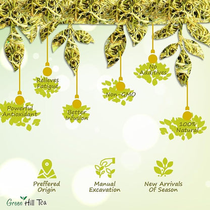 Greenhilltea traditional health herbs, Premium Honeysuckle buds, honey suckle tea NO GMO, NO Additives, Caffeine free dried herbal tea 5 OZ