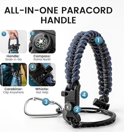 32oz Insulated Water Bottle, Triple Wall Vacuum Stainless Steel Water Bottles - Keeps Cold 48H, Reusable Metal water flask Jug for Gym, Sports, Camping, Hiking,Travel, Midnight Blue Speckle