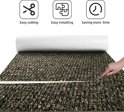 FOCEAN Boat Flooring EVA Foam Boat Decking Faux Teak Marine Flooring Boat Mat Boat Carpet Sheet for Motorboat RV Yacht Kayak Surfboard, 94.5"x 47.2"/35.4"/23.6"/15.7"