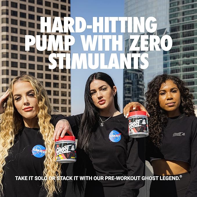 GHOST Pump Nitric Oxide Powder, Pineapple - 40 Servings - Sugar-Free & Stim-Free Pre-Workout Supplements - L-Citrulline, Arginine Nitrate & L-Glutathione - Soy & Gluten-Free, Vegan