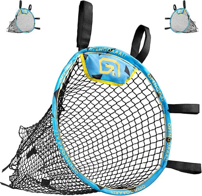 3-in-1 Soccer Training Rebounder & Goal Backstop Net - Soccer Goal for Volley, Passing, Solo Training - Outdoor Sports, Backyard Games
