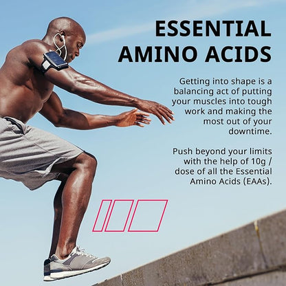 Granite Essential Amino Acids Powder for Muscle Recovery and Growth with 10g EAAs and 7g BCAAs - Soy-Free, Gluten-Free, 448g (30 Servings), Strawberry Lemonade