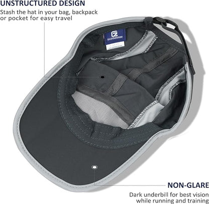 GADIEMKENSD Reflective Folding Outdoor Hat Unstructured Design UPF 50+ Sun Protection Sport Hats for Womens and Mens