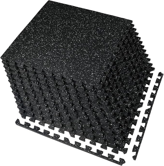 0.56 Inch Thick 48 Sq Ft Gym Flooring 12 Tiles