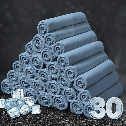 Honoson Cooling Towel Bulk - Neck & Face Cool Chilly Towels Microfiber Breathable Sport Sweat Rag for Gym, Yoga, Travel, Camping, Running, Outdoor