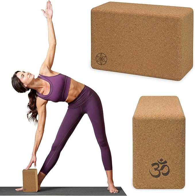 Gaiam Yoga Block - Supportive Latex-Free Eva Foam - Soft Non-Slip Surface with Beveled Edges for Yoga, Pilates, Meditation - Yoga Accessories for Stability, Balance, Deepen Stretches
