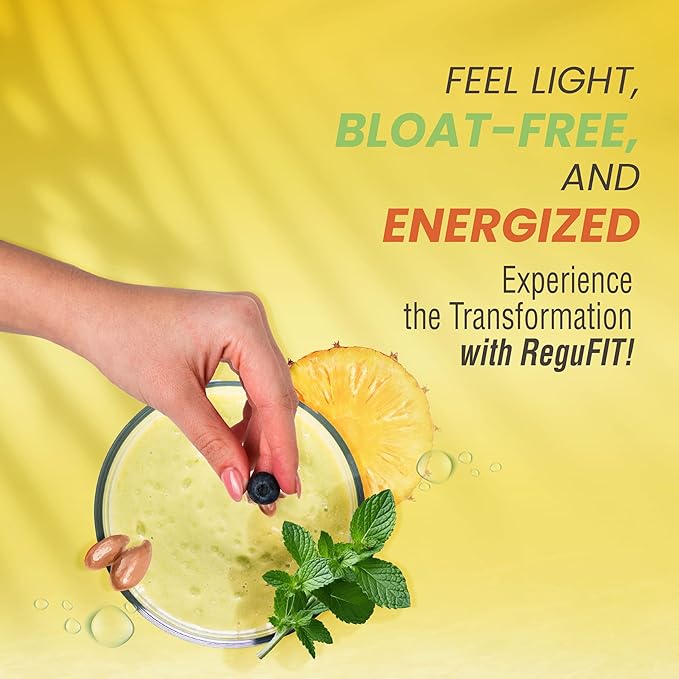 Fiber Powder to Supports Bloating Relief & Gut Health, Helps Maintain Regularity, Prebiotic, Superfood, Omega-3 ALA, Pineapple Flavor, 30 svgs