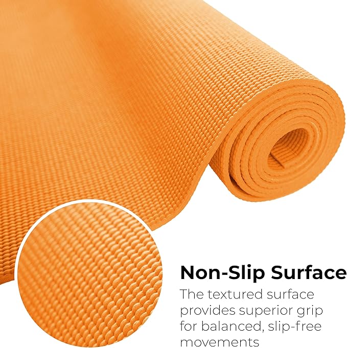 Hello Fit 10-Pack Yoga Mat, 68" x 24" Non Slip Exercise Mat, 4mm Thick Gym Mat for Fitness and Stretching, Bulk Non Toxic Yoga Mats for Schools and Studios
