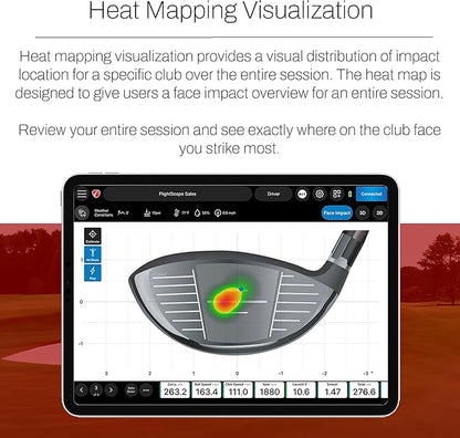 FlightScope Mevo+ GPS Golf Launch Monitor and Simulator with Face Impact Software | 22+ Complete Golf Data Parameters Including Vertical & Lateral Impact, 12 E6 Courses and 17 Practice Ranges