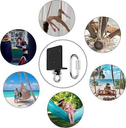 Heavy Bag Hanger for Heavy Bag Beam Mount 360° Rotation Boxing Bag Ceiling Mount I-Beam Punching Bag Hanger Beam Mount Hooks Fit Hanging Punching Bags and Swings (700 LB Capacity)