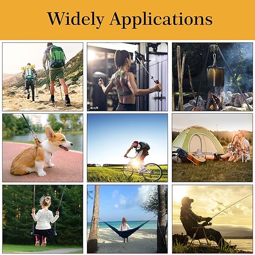 4 Inch Carabiner Clip Spring Snap Hook, 2 Pack M10 Heavy Duty Galvanized Steel Spring Snap Carabiner, Quick Link Keychain Clip for Keys Swing Set Camping Hiking Traveling (770 lbs Capacity)