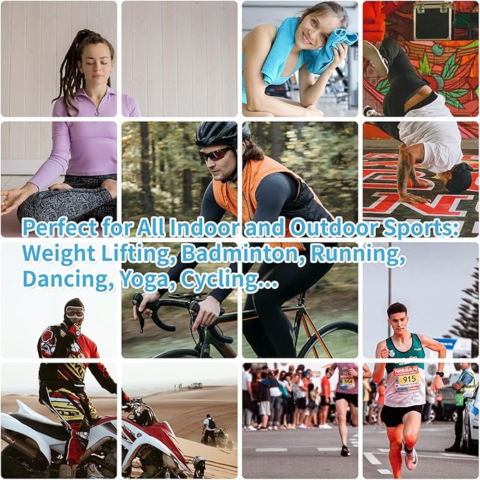 YESLIFE 4 Pack Cooling Towel 40"x12", Gym Towels for Men and Women, Soft Breathable Workout Towels for Yoga, Running, Sport, & More (Blue, Grey, Purple, Black)