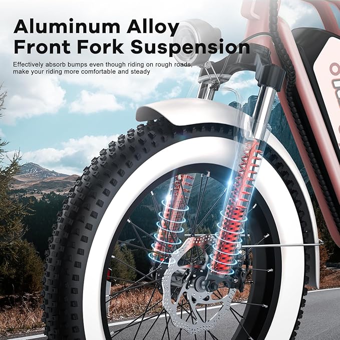 Electric Bike for Adults, 20"x 4" Fat Tire 35MPH Ebike, 1450W Peak Mountain Bike with 48V 20AH Removable 960WH Battery, 80 Miles Max Range Hydraulic/Mechanical Disc Brake 7-Speed Electric Bicycle