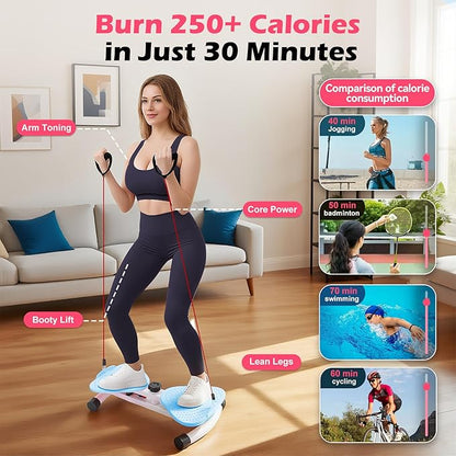 EPHESPORT Waist Twisting Machine, Ab Twister for Home Workout, Twister Board for Exercise, Full Body Slimming & Core Training, Twist Machine for Weight Loss, Compact Home Exercise Equipment