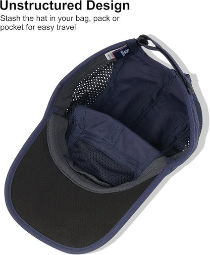 GADIEMKENSD Mens Folding Outdoor Hat Long Brim UPF 50+ Sun Protection