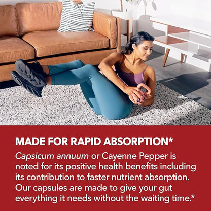 HAVASU NUTRITION Apple Cider Vinegar Capsules with 500mg Apple Cider Vinegar and 20mg Cayenne Pepper - Bloating Relief and Appetite Suppressant; Non-GMO; 60 Capsules for Men and Women