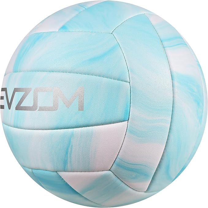EVZOM Super Soft Volleyball Beach Volleyball Official Size 5 for Outdoor/Indoor/Pool/Gym/Training Premium Volleyballs Equipment Durability Stability Sports Ball