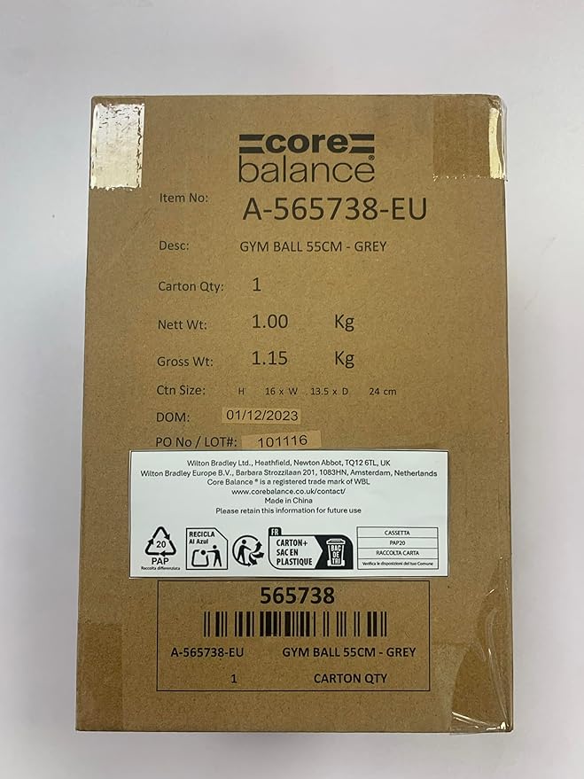 Exercise Ball for Workouts, Anti-Burst and Slip Resistant, Swiss Yoga Ball for Pregnancy, Stability, Fitness and Physical Therapy, 4 Sizes, with Pump