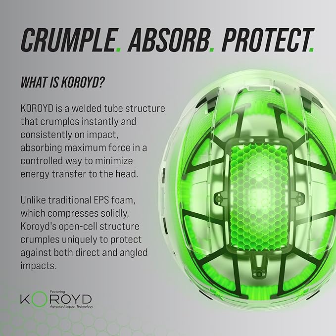 GE Safety Helmet: ANSI Type 2 Class G & E, Advanced Impact Technology, Ultra Comfortable Memory Foam, Heat Stress Reduction, Compatible with Accessories, Adjustable Size OSHA Approved