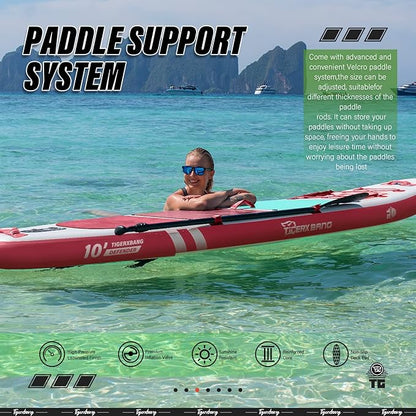 Inflatable Paddle Board with Premium SUP Board Accessories, Allround Paddle Boards for Adults/Kids,Stand Up Paddle Board Defender Collection