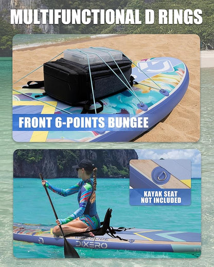 Inflatable Stand Up Paddle Board with SUP Accessories, Anti-Slip EVA Deck, 11'*33" Inflatable Paddle Boards for Adults & Youth of All Skill Levels