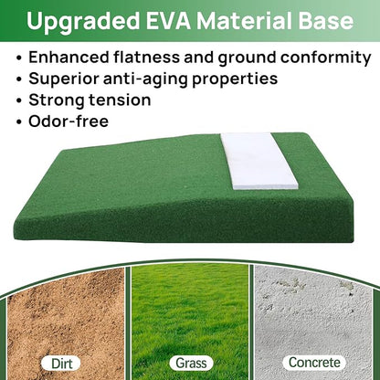 4" Portable Pitching Mound with Regulation Pitching Mound-30x30x4in Pitching Mounds for Baseball-Pitching Mounds Ideal for Youth Baseball Training, Indoor and Outdoor Use