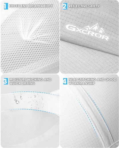 GXCROR Performance Baseball Cap for Men & Women - UPF 50+ Running Hat, Lightweight Quick-Dry Sports Hat for Golf, Hiking, Gym