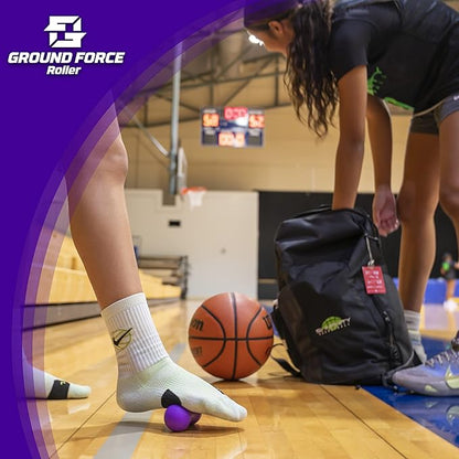 Ground Force Foot Roller – Portable Silicone Foot Massager for Plantar Fasciitis, Heel Spurs, Arch & Heel Pain Relief, Neuropathy & Myofascial Release – Trigger Point & Recovery Tool