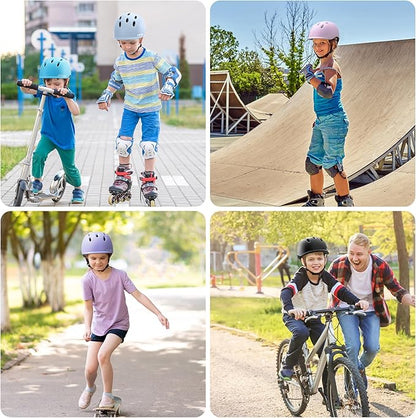 Kids Bike Helmet,Toddler Cyling Helmets for Ages 5-8-9-10-12-14-16Years Youth Boys & Girls,Child Adjustable Multi-Sport Bicycle Skateboard Roller Skate Scooter Balance Skateboarding Helmet