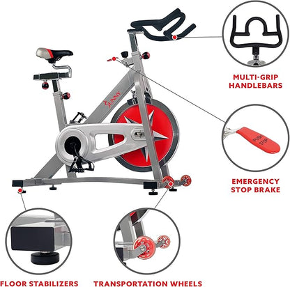 Sunny Health & Fitness ACTIVE Series Smart Exercise Bike with SunnyFit App Connection