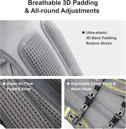 Everfun Hydration Backpack 18L with Water Bladder 2L/3L Hiking Water Backpack Women Men Hydration Pack Insulated Lightweight Day Hydropack with Storage for Hiking, Biking, Running, Festival