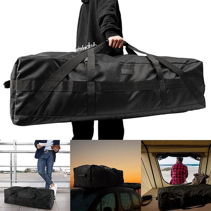 Fitdom 106L 45" Heavy Duty Extra Large Duffle with Upgrade Zipper, Durable & Water Resistant. Perfect as Camping Bag Travel Storage Tent Storage Sports Equipment Bag For Coaches & More