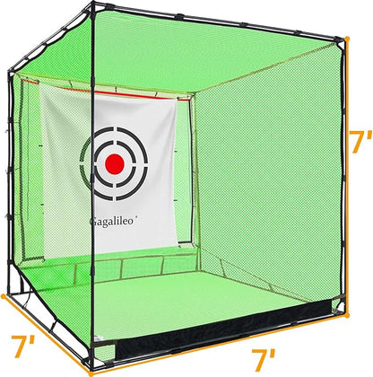 Golf Practice Hitting Nets for Backyard Driving Indoor Use Heavy Duty Practice Golf Driving Nets for Backyard Premium Portable Golf Impact Nets Cages with Frame