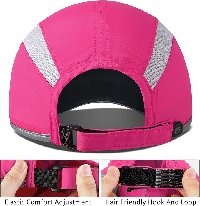 GADIEMKENSD Reflective Folding Outdoor Hat Unstructured Design UPF 50+ Sun Protection Sport Hats for Womens and Mens