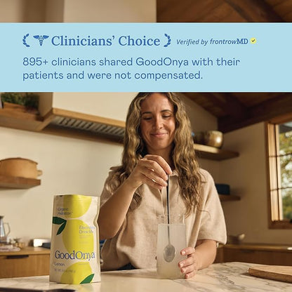 GOODONYA Organic Hydration Electrolyte Drink Mix, Certified Organic Hydration Powder, Non-GMO, Biochecked Glyphosate Free, Low Sugar, Lemonade Flavor, No Artificial Flavors, 42 Servings