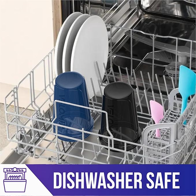 '-2 Pack- 20 oz Protein Shaker Bottles for Protein Mixes - 2x Wire Whisk, Leak Proof Shaker Cups for Protein Shakes and Pre Workout, Protein Shaker Bottle Pack, Protein Mixer Cup (Blue&Black)