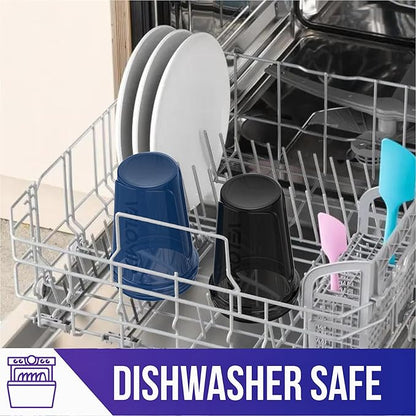 '-2 Pack- 20 oz Protein Shaker Bottles for Protein Mixes - 2x Wire Whisk, Leak Proof Shaker Cups for Protein Shakes and Pre Workout, Protein Shaker Bottle Pack, Protein Mixer Cup (Blue&Black)