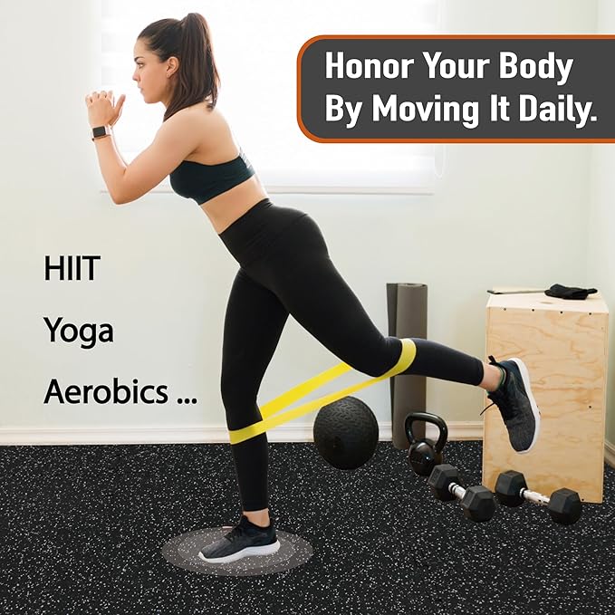 0.56in Thick 48 Sq Ft Exercise Equipment Mats 12 Tiles