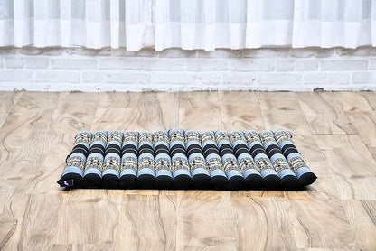 Leewadee Zabuton Seating Cushion – Square Floor Seat for Meditation Exercises, Light Yoga Mat Filled with Kapok